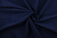 Load image into Gallery viewer, Dark Denim, a versatile and high-quality fabric made in the USA.  This dark blue denim is ideal for a variety of uses, including apparel, pillows, upholstery, slip covers, crafting projects, and home décor. 
