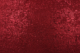 Glitz Sequined Fabric in Red