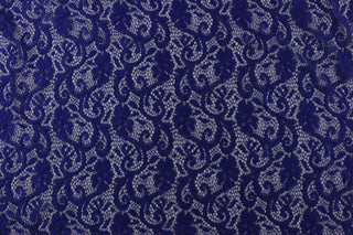 Luxurious Lace Designs  Paisley Lace in Royal Blue