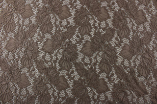 Luxurious Lace Designs  Floral Lace in Tan