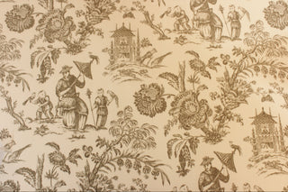P/Kaufmann Teahouse Chinoiserie Toile in Bisque