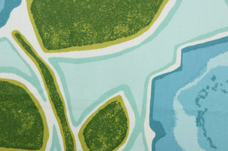 Bring elegance to any space with the Robert Allen© Beale Garden fabric. The multi-use fabric features a bright large-scale watercolor floral print in blue, green, and white, with up to 100,000 double rubs for long-lasting durability.  It can be used for several different statement projects including window accents (drapery, curtains and swags), toss pillows, headboards, bed skirts, duvet covers, upholstery, and more.
