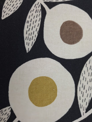 Richloom Ingrid Modern Floral Fabric in Ebony 