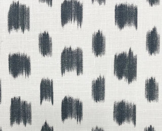 F.  Schumacher Izmir Ikat Fabric in Black 