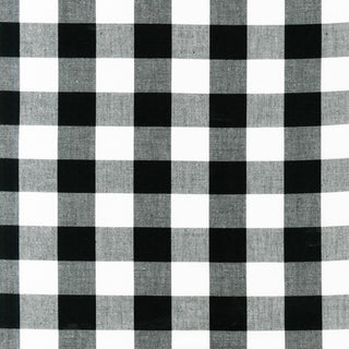 Classic Gingham Fabric in Black