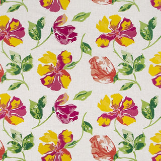 Robert Allen Breezy Petals Embroidered Fabric in Jonquil