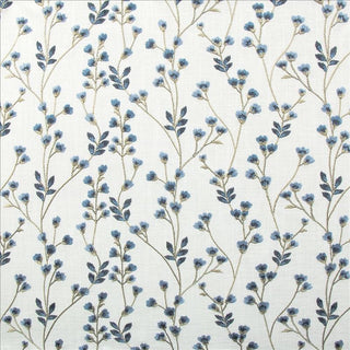 Kasmir Fabric Illustrious Embroidered Fabric in Bluebell 