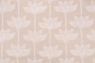 Novogratz Long Stem Lotus Fabric in Winter