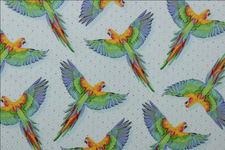 Daydream by Tula Pink - MaCaw Ya Later in Cloud for FreeSpirit Fabrics 