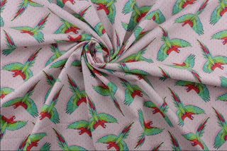 Daydream by Tula Pink - MaCaw Ya Later in Dragonfruit for FreeSpirit Fabrics 