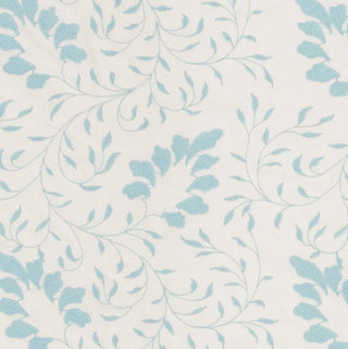 Duralee Mallory SA61780-202 Embroidered Fabric in Aqua