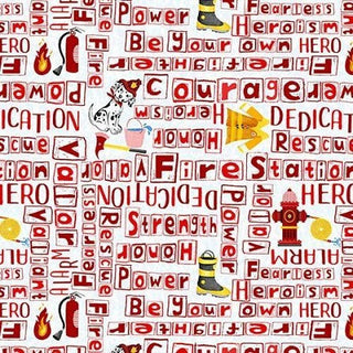Blank Quilting Everyday Heroes Quilting Fabric in Red