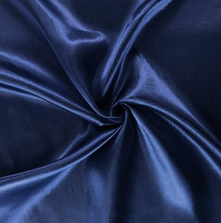 Satin Fabric in Navy 
