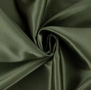 Satin Fabric in Olive