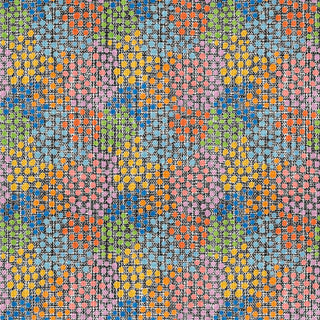 Free Spirit Fabrics Well Owl Be Rainbow Dotty Quilting Fabric in Multi