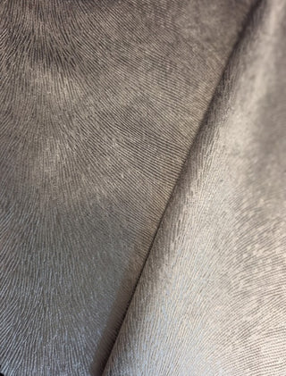 Eastern Accents Sirens Cut Velvet Fabric in Platinum