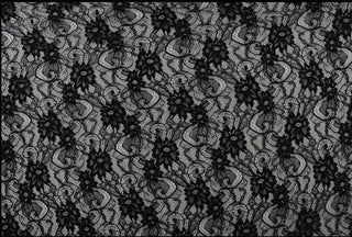 Luxurious Lace Designs Floral Paisley Lace in Black