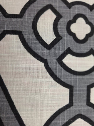 P/Kaufmann Pavilion Fretwork Fabric in Slate