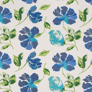 Robert Allen Breezy Petals Embroidered Fabric in Azure