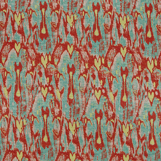 Robert Allen Corazon Velvet Fabric in Tomato