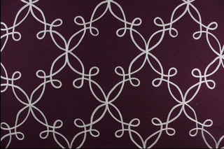 Carole Fabric Precise Applique Fabric in Plum
