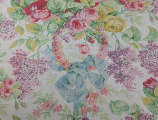 Lauren Allison Floral Fabric on White