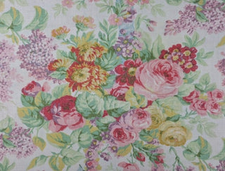 Lauren Allison Floral Fabric on White