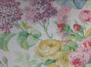 Lauren Allison Floral Fabric on White