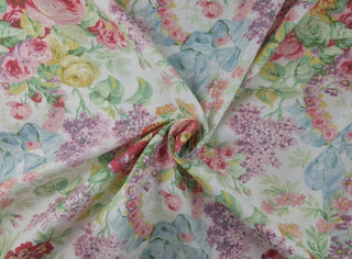 Lauren Allison Floral Fabric on White