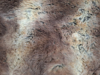 Rabbit Faux Fur Fabric in Brown