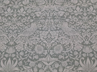 Morris & Co Strawberry Thief Fabric in Viridian