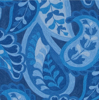 Duralee Paisley Design Fabric in Indigo