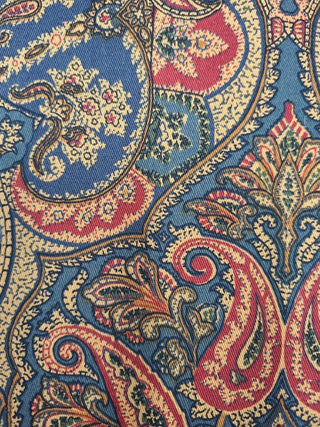 Waverly San Marco Vintage Paisley Fabric in Blue