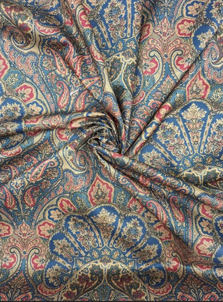 Waverly San Marco Vintage Paisley Fabric in Blue