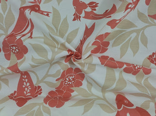 LuLu DK Sardinia Fabric in Coral