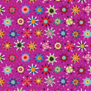 Free Spirit Fabrics Mesmerize Quilting Fabric in Raspberry