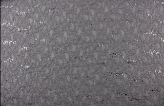 Luxurious Lace Designs Glittering Flowers in Silver