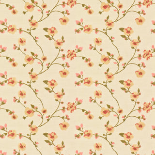 Stout Fabrics Selmore Embroidered Fabric in Salsa   