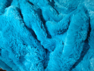 Luxury Faux Fur Fabric in Teal