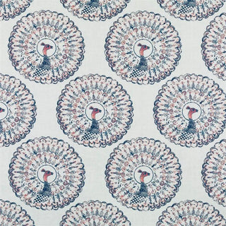 Tilton Fenwick Paboreal  Peacock Fabric in Sapphire
