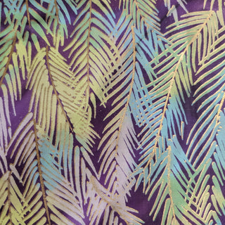 Golden Leaves Quilting Fabric in Batik Multi