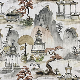 MAG Fabrics Yari Chinoiserie Fabric in Vintage