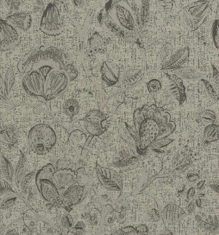 Fabricut Floral and Vine Fabric in Dove