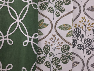 Belle Maison Marnie Botanical Fabric in Olive