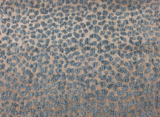 Eastern Accents Boca Leopard  Fabric  in  Marine