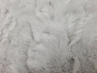 Arctic Fox Faux Fur Fabric in White