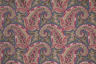 Robert Allen© New Paisley Fabric in Berry Crush