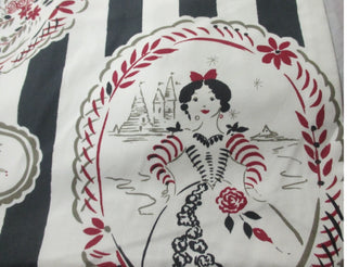 Celia Birtwell Mademoiselle Fabric in Black