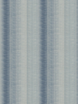 Lowell Ikat Stripes Fabric in Indigo
