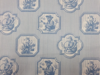 Vintage P/Kaufmann Musical Animals Fabric in Blue